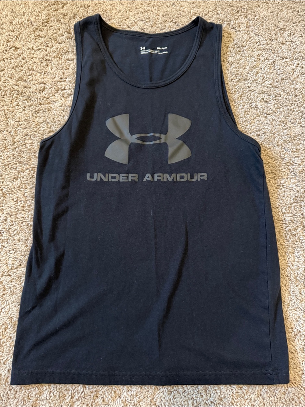 Under Armour Black Men's Athletic Logo Tank